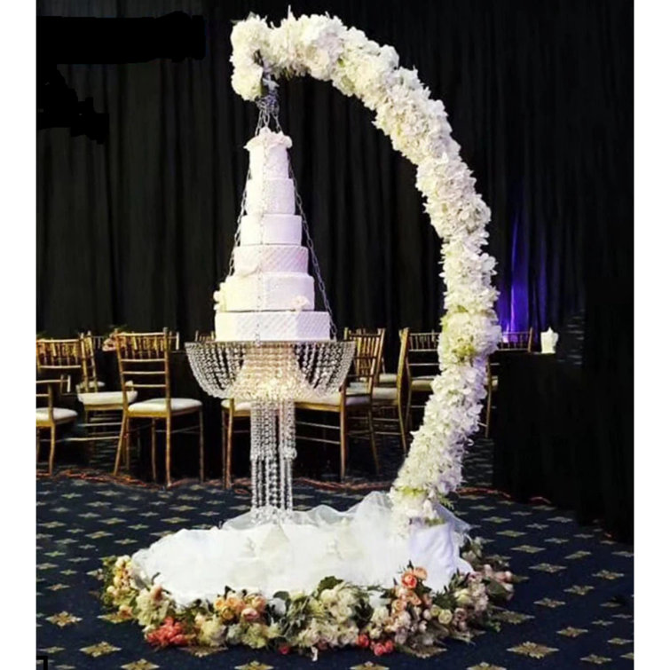 Rosdorf Park Gracianna 7Ft Suspended Wedding Cake Swing Stand Arch